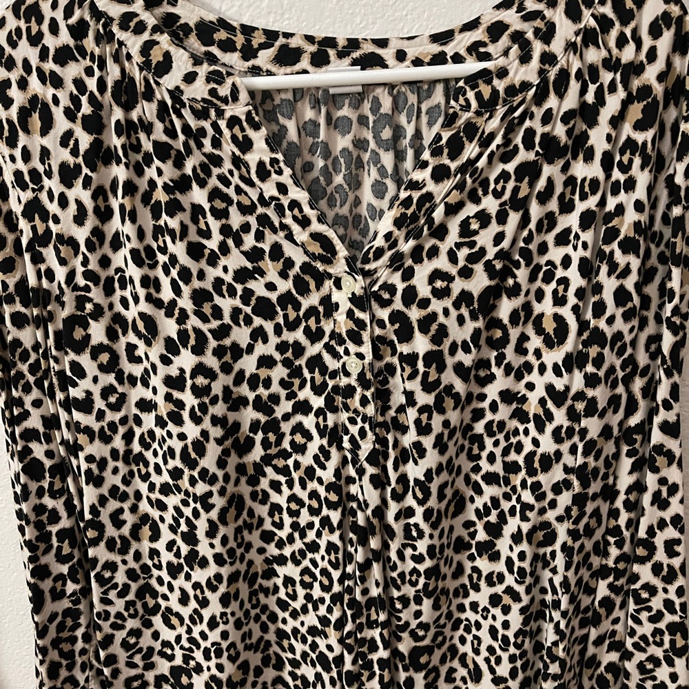 Old Navy Leopard Print Blouse